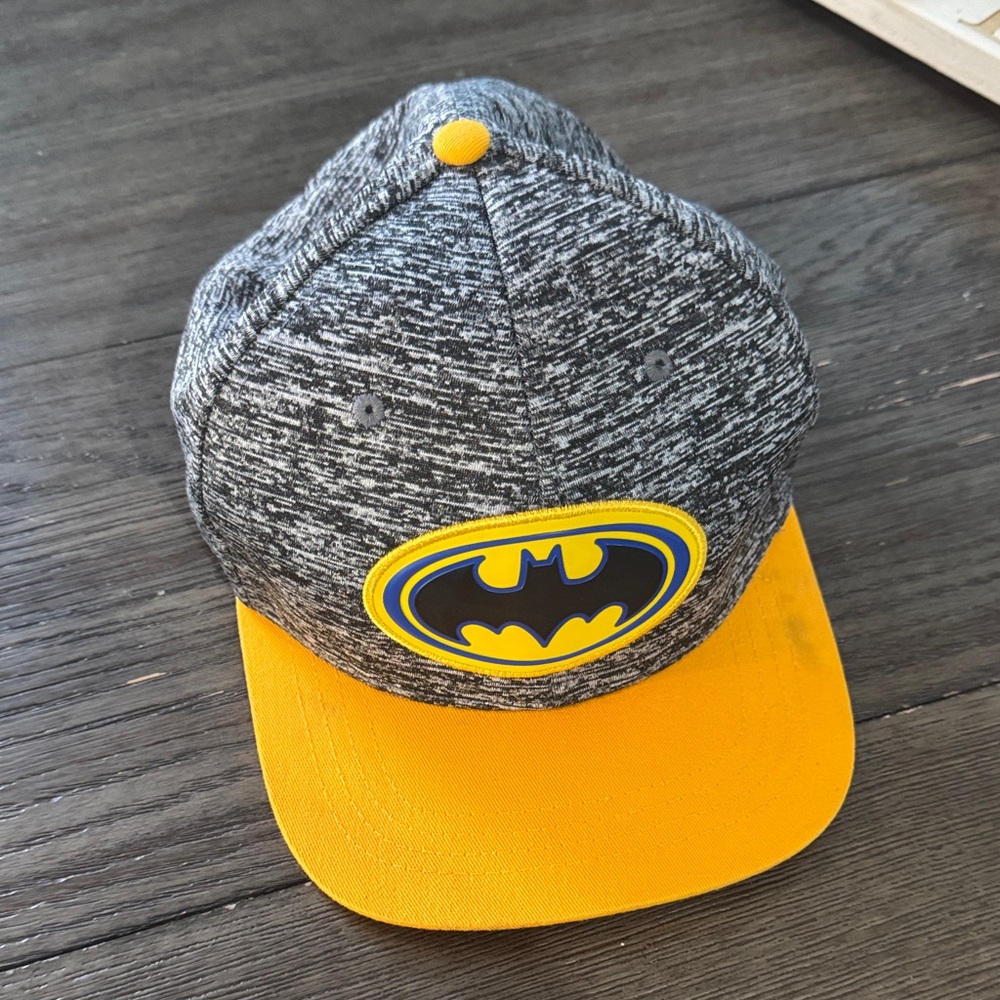 Batman Gray and Yellow Cap